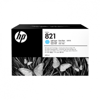 Cartouche d’encre HP Latex 821 -Cyan clair 400 ml